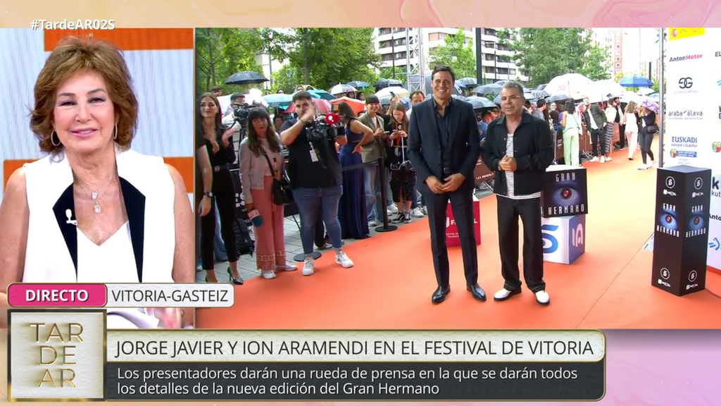 Jorge Javier e Ion Aramendi conectan con Ana Rosa desde el FesTVal, desde donde se está presentando la nueva edición de 'GH'