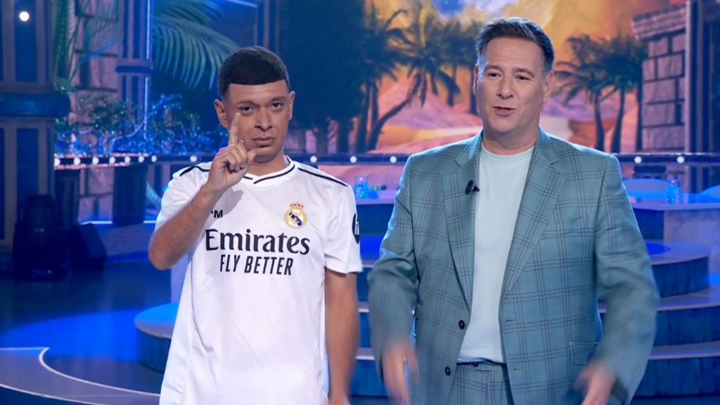 Mbappé, junto a Carlos Latre, en 'Babylon Show'