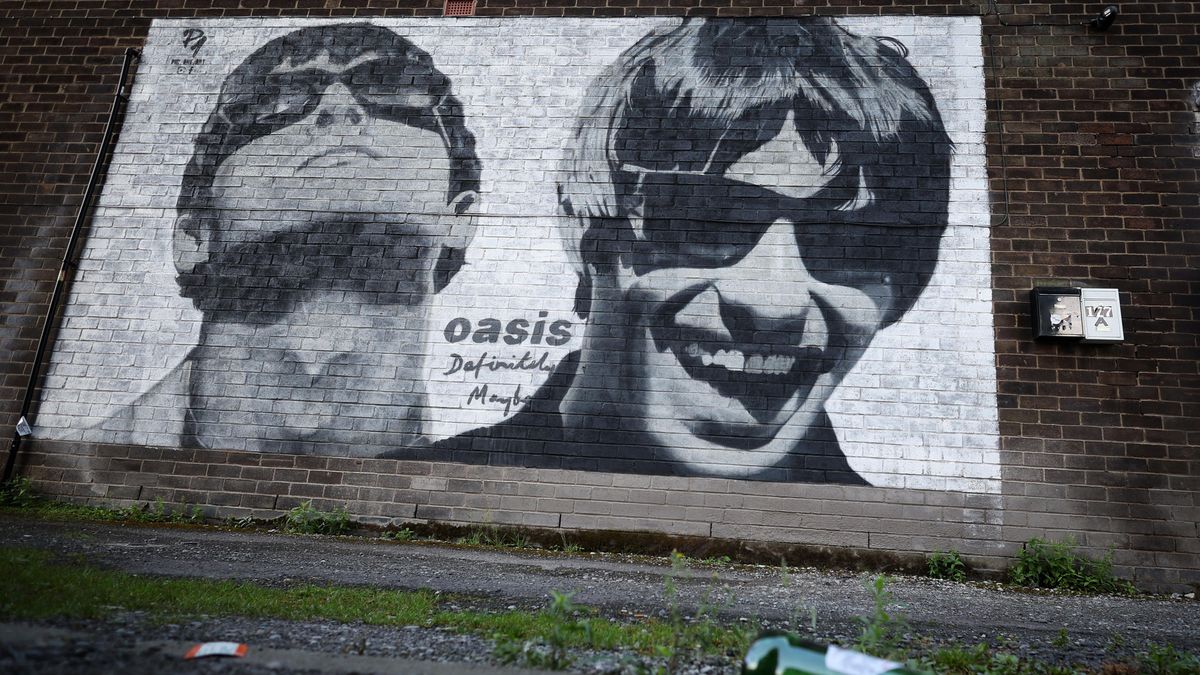 Mural de Oasis en  Manchester