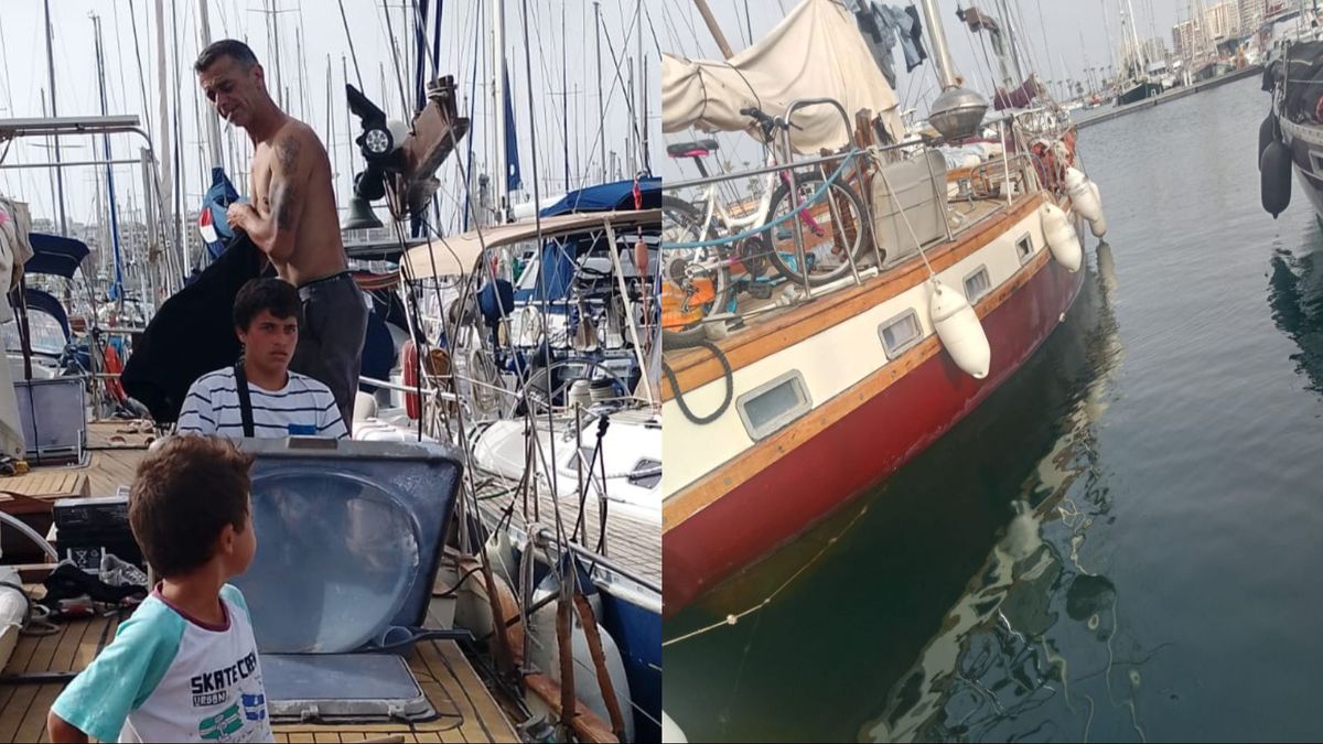 La familia estafada que vive en un muelle de Las Palmas