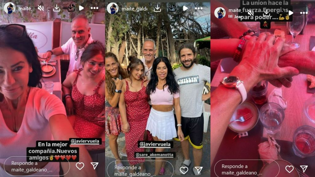 Maite Galdeano muestra a sus nuevos amigos