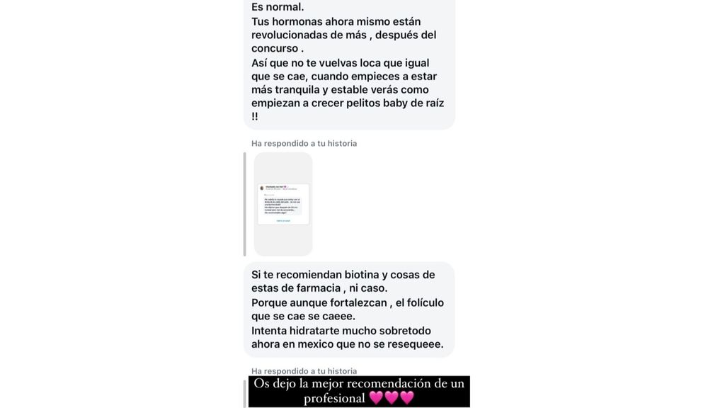 Marieta comparte la recomendación que ha recibido por parte de un experto