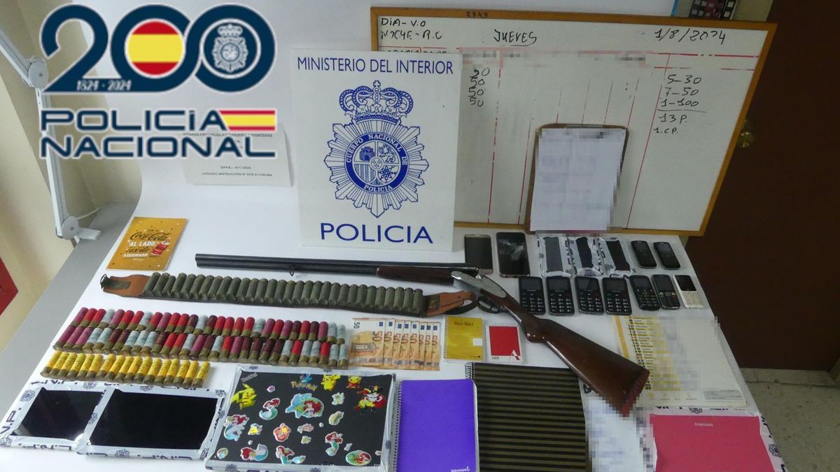 Los agentes incautaron dinero en efectivo, un arma larga y varios documentos en formato físico y electrónico.