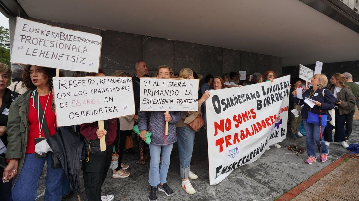 Protesta de los trabajadores de la salud vascos