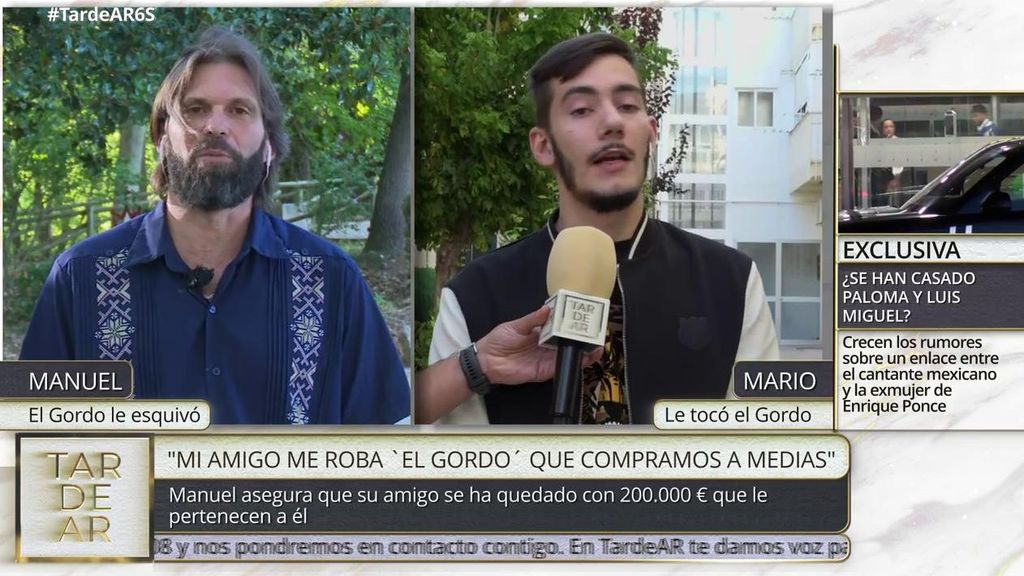 Dos amigos, enfrentados por el premio del gordo de la lotería: “¿Tú quieres que te amenace delante de toda España?”