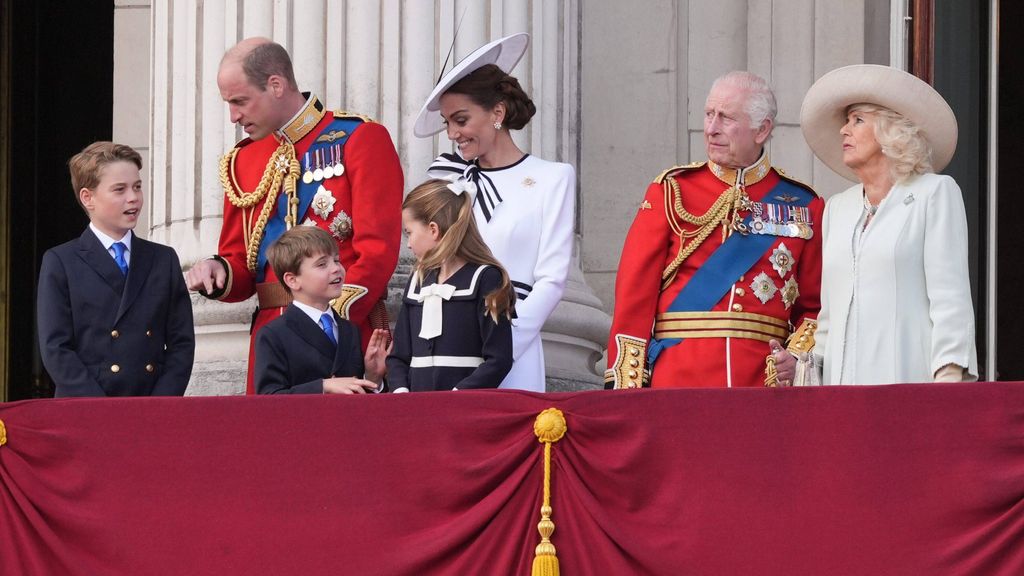 La Familia Real británica en el Trooping The Colour 2024.