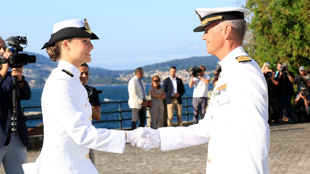 Leonor, en la Escuela Naval de Marín, Pontevedra