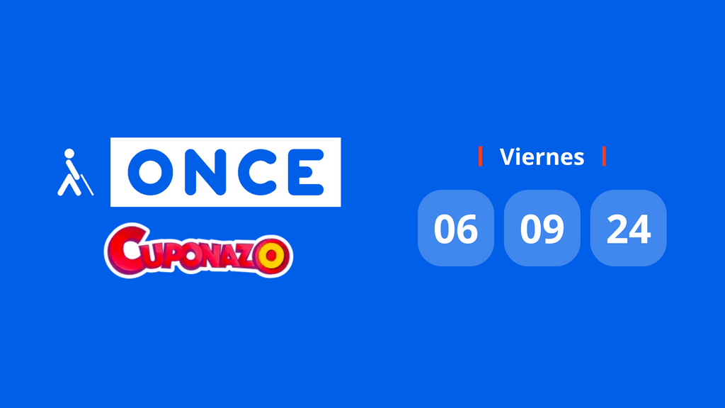 Resultado Cuponazo de la ONCE: comprobar número premiado hoy viernes 6 de septiembre de 2024