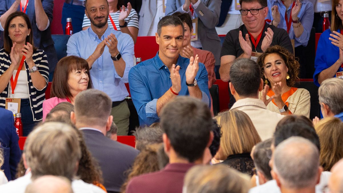 El líder socialista y presidente del Gobierno, Pedro Sánchez, durante el Comité Federal del PSOE