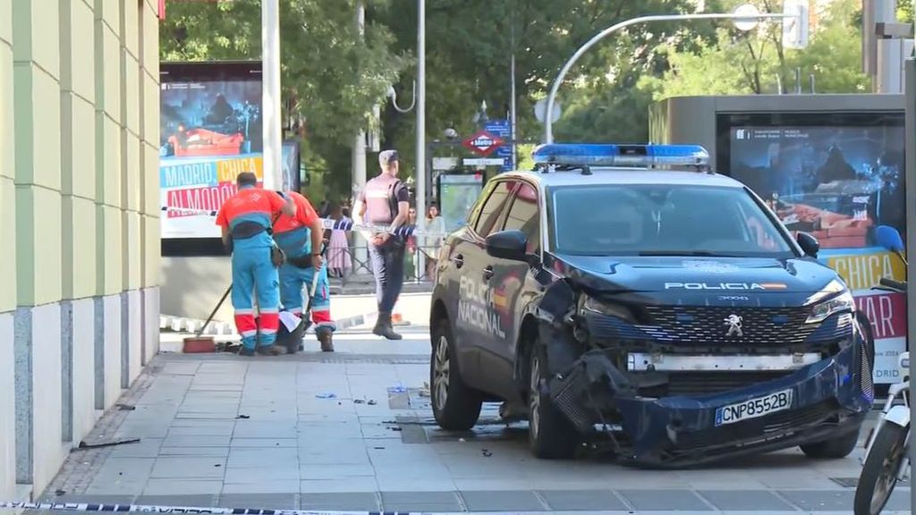 Heridas tres mujeres y un bebé, una grave, al ser arrolladas por un coche policial en Madrid