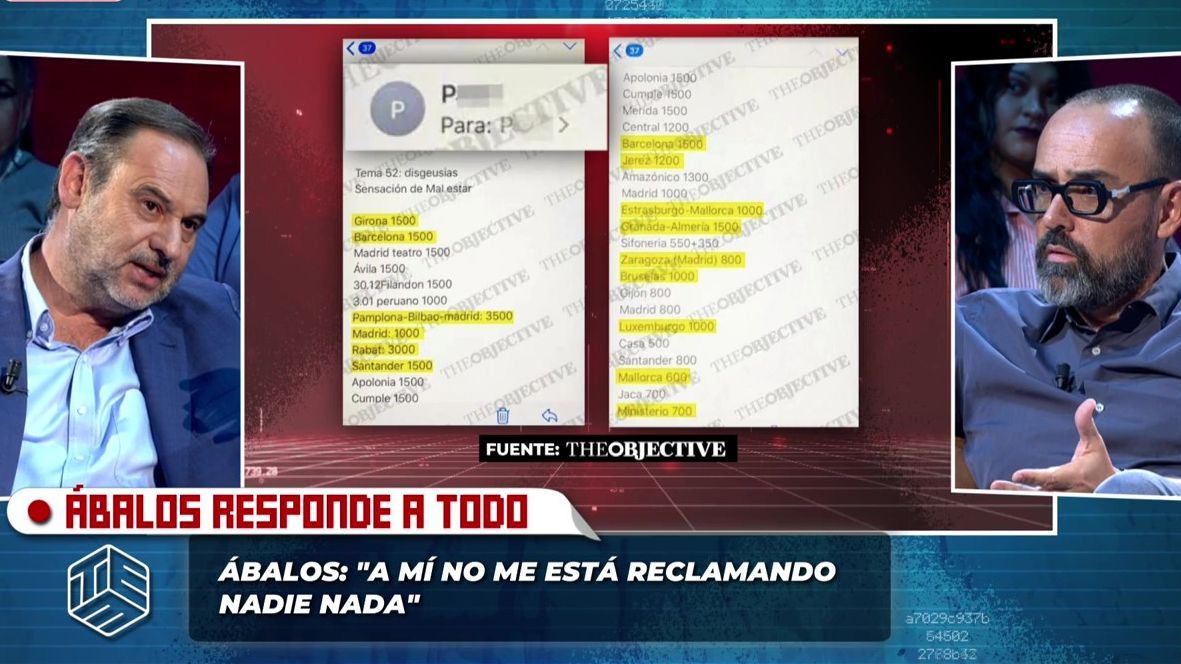 Ábalos, sobre el correo filtrado con los pagos a Jésica: "A mí no me está reclamando nadie nada"