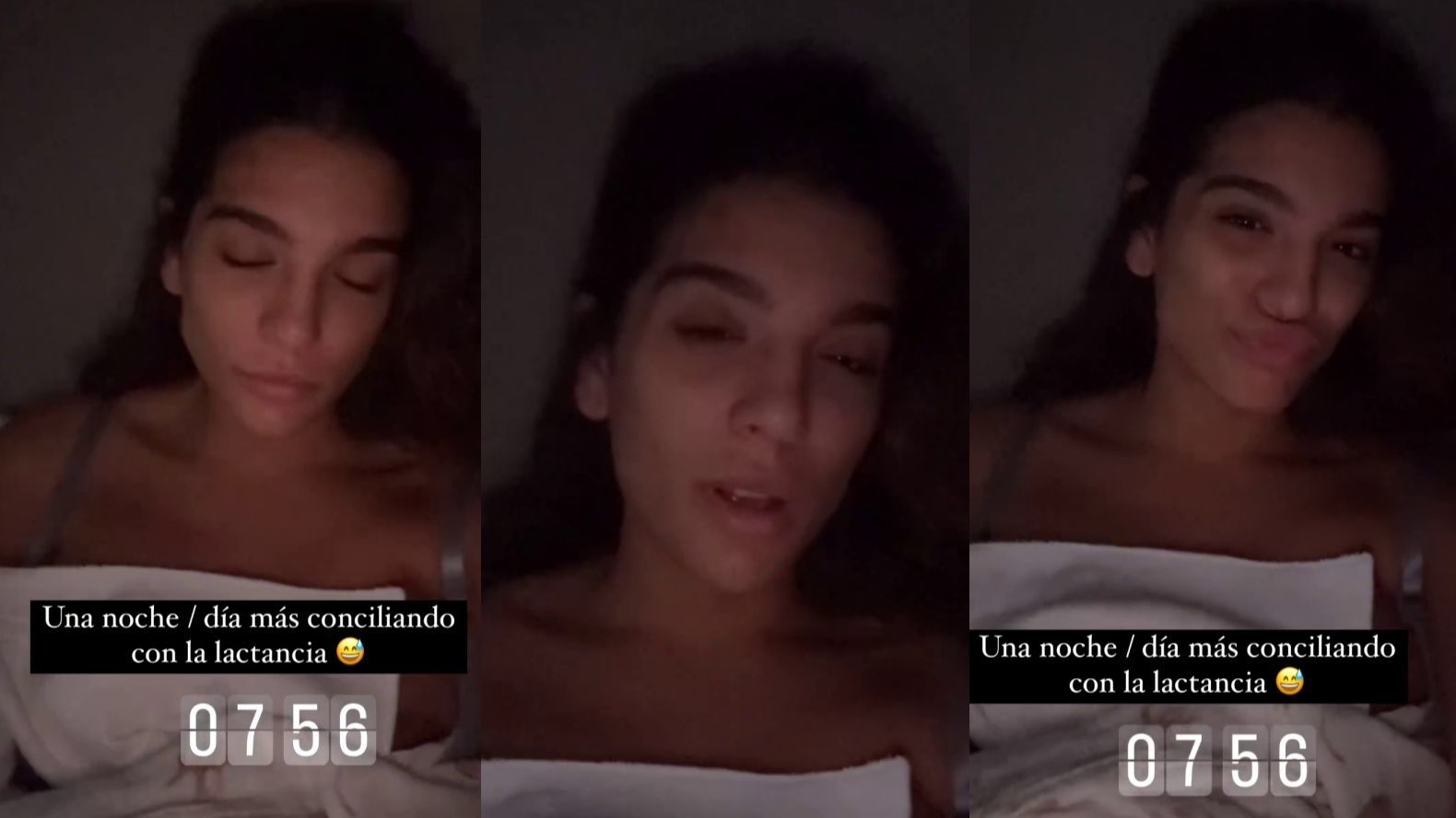 Alma Bollo se queja de sus noches sin dormir tras el nacimiento de su segundo hijo