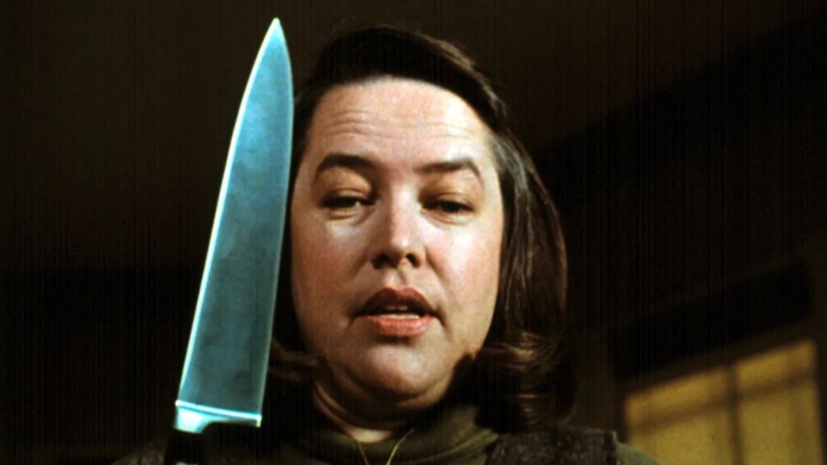 Kathy Bates como Annie Wilkes en 'Misery' (1990).