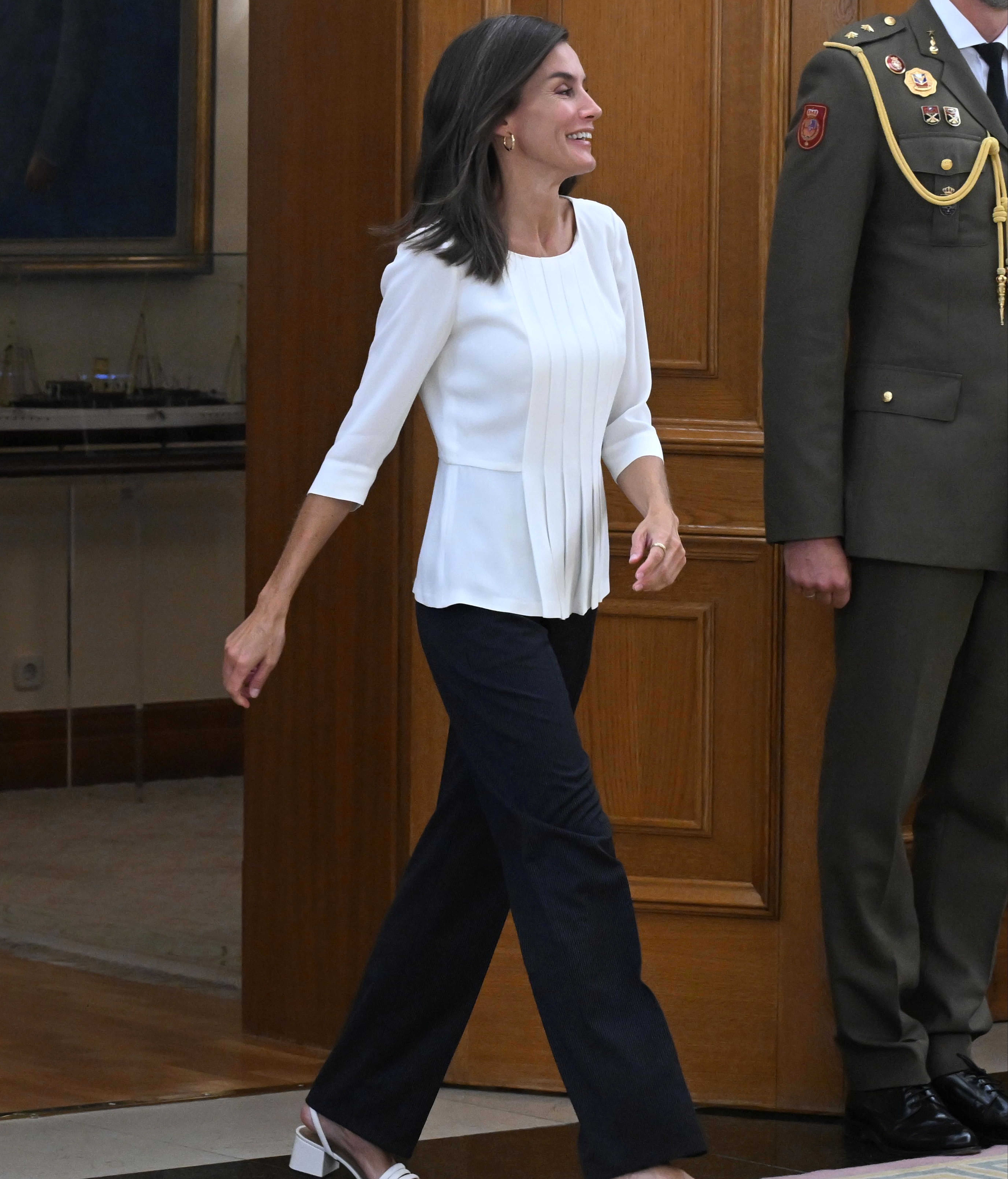 La reina Letizia este lunes 9 de septiembre.