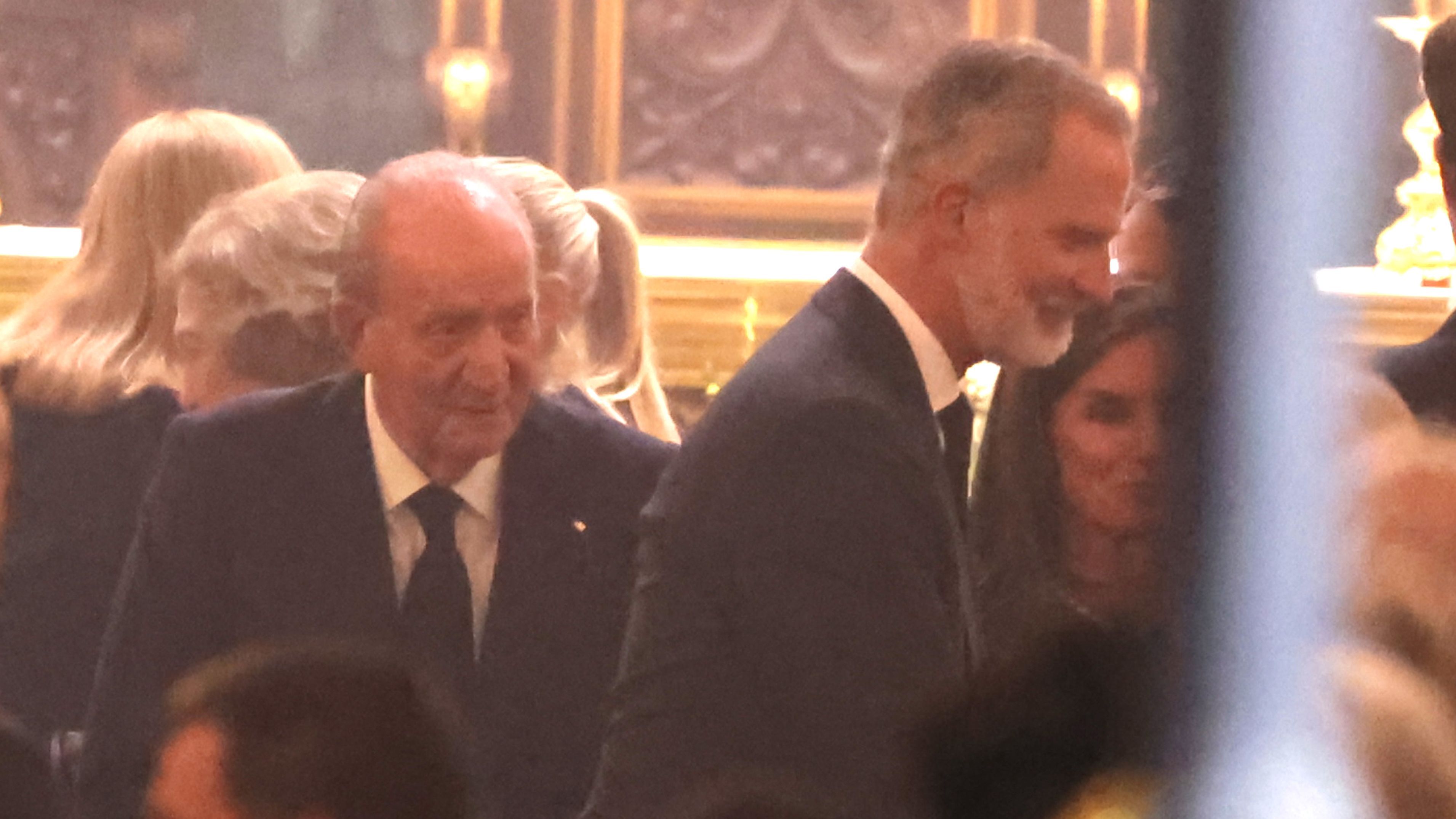 Los reyes Felipe y Letizia y el Emérito este 8 de septiembre.