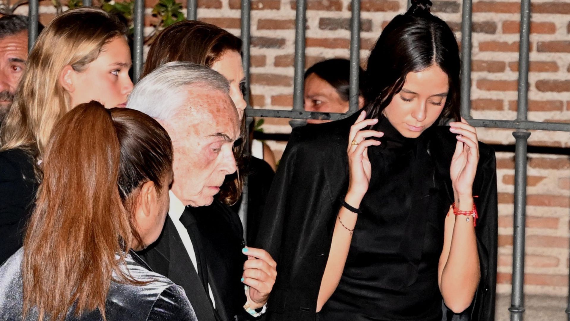 Victoria Federica en el funeral este pasado 8 de septiembre.