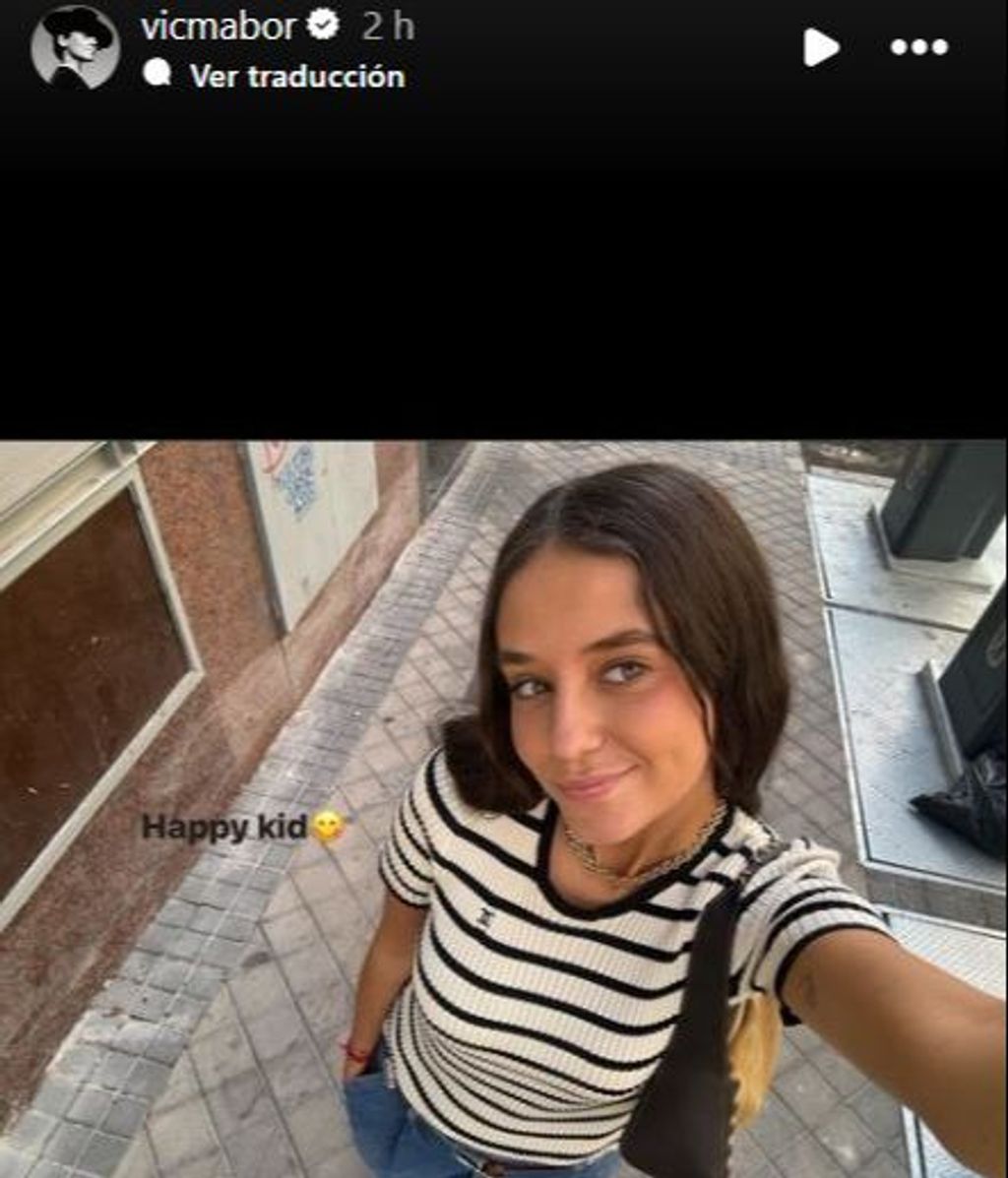 Captura de la storie de Victoria Federica luciendo su top