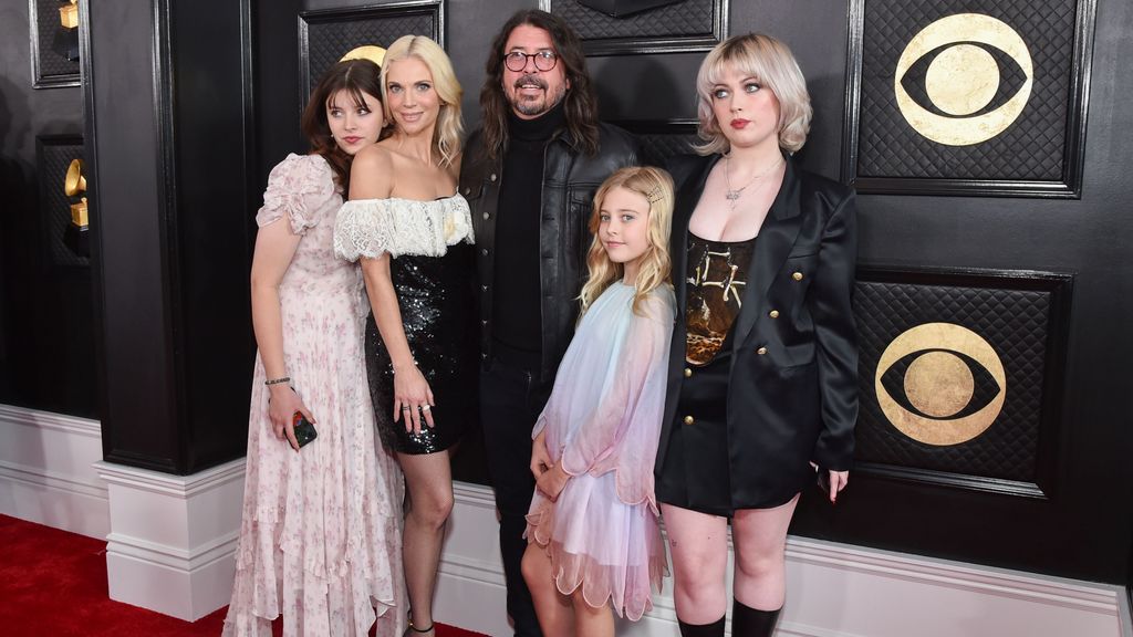 La familia Grohl al completo... hasta ese momento.