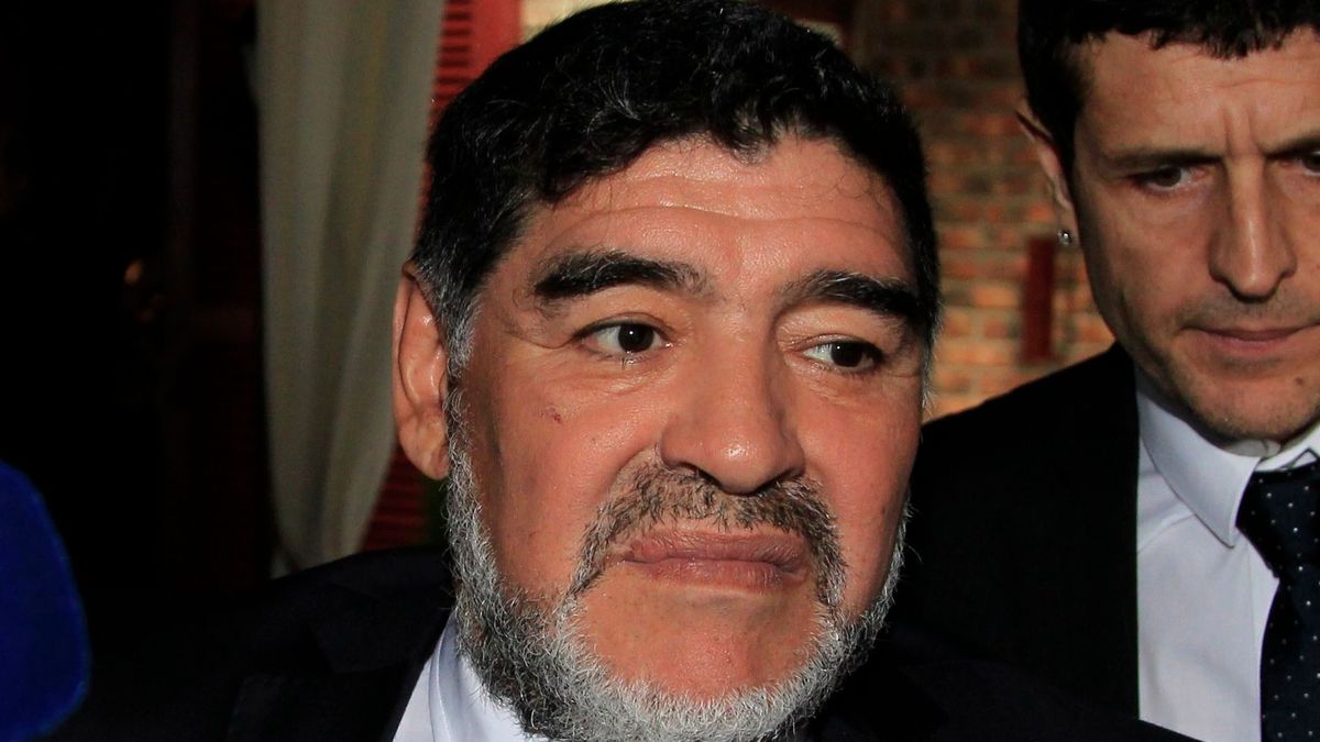 Diego Armando Maradona, en una de sus últimas visitas a España