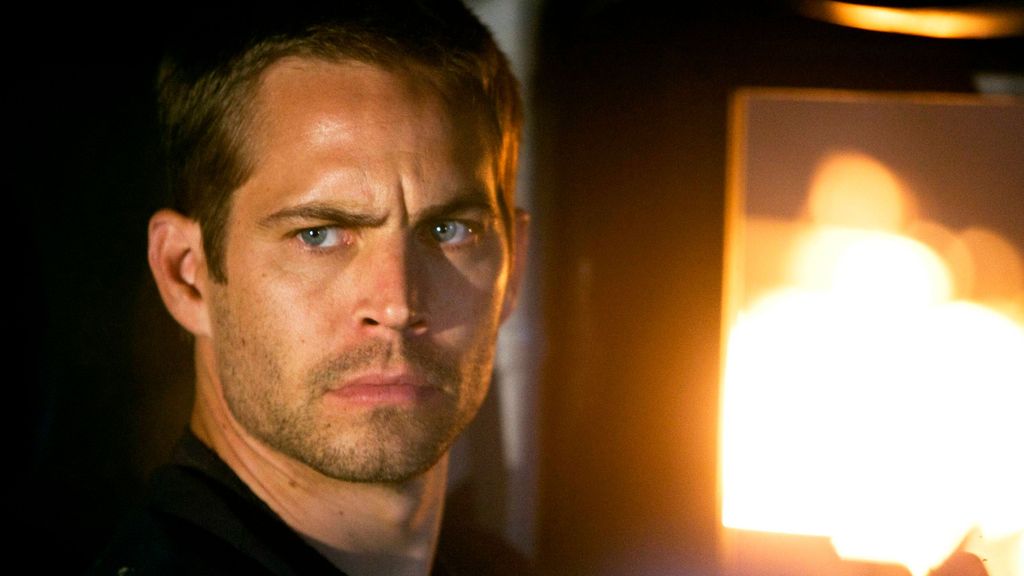 Paul Walker en el rodaje de una película.