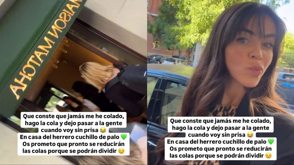 Violeta Mangriñán aclara si se salta la cola de su negocio