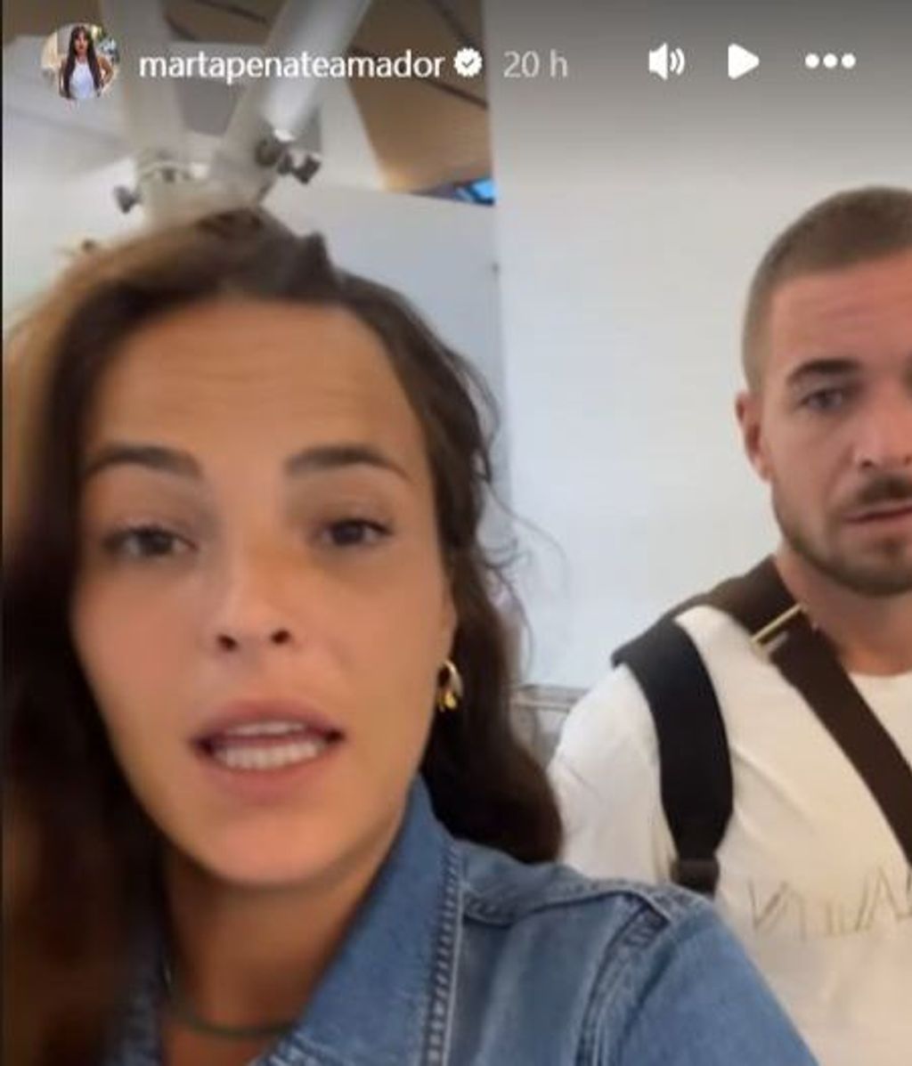 Captura de las stories de Marta Peñate en redes sociales