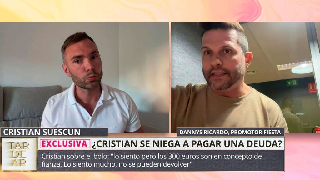 Cristian Suescun, acusado por el promotor de un bolo de Maite Galdeano: "Quien rompe el contrato es él" TardeAR Top Vídeos 1619