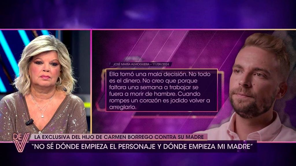 Terelu Campos reacciona a la exclusiva de su sobrino contra Carmen Borrego: “No aguanto que mienta sobre mi hermana” ¡De viernes! Top Vídeos 187