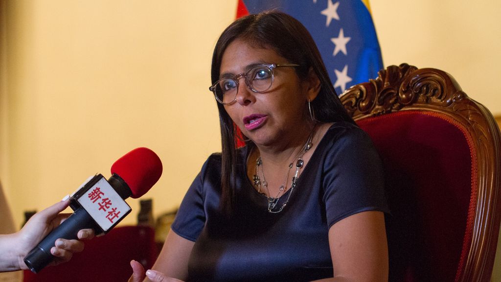 La vicepresidenta ejecutiva de Venezuela, Delcy Rodríguez, se reúne con Repsol