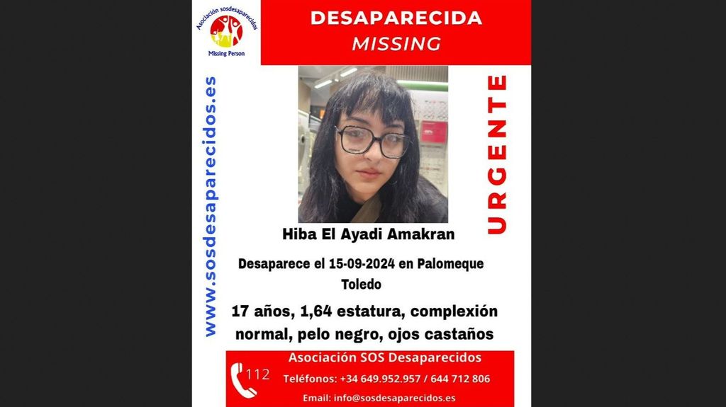 Buscan a una menor de 17 años desaparecida en Palomeque, Toledo