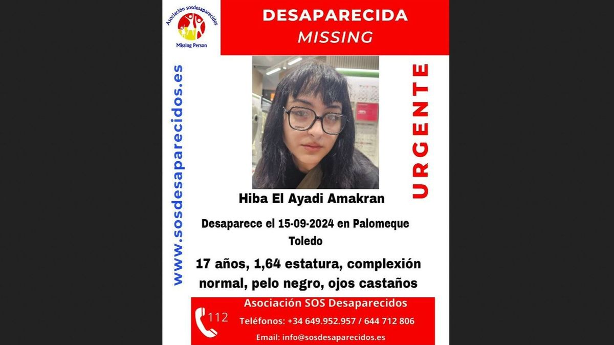 Buscan a una menor de 17 años desaparecida en Palomeque, Toledo