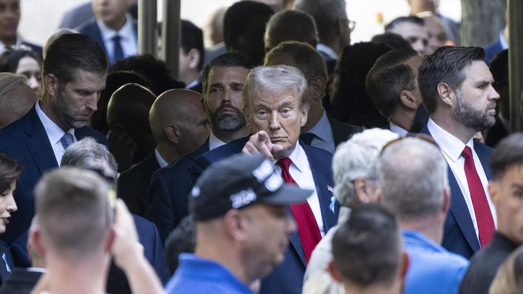 Donald Trump en el 23º aniversario del 11-S