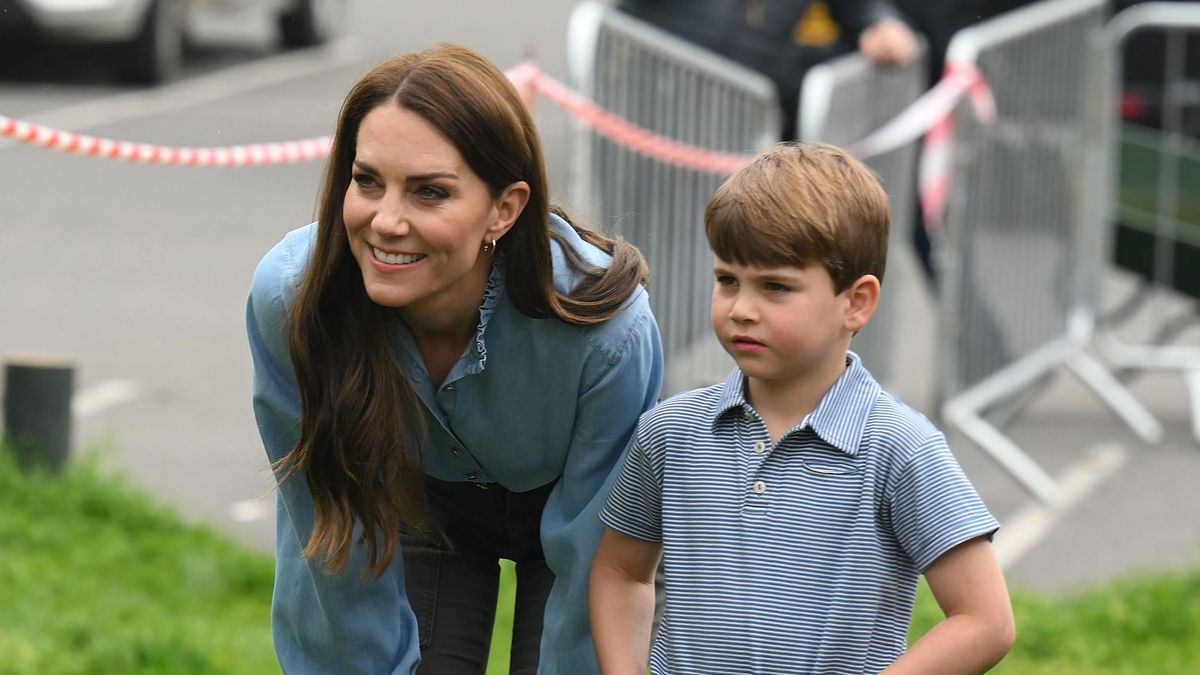 Kate Middleton y el príncipe Louis en una imagen de archivo.