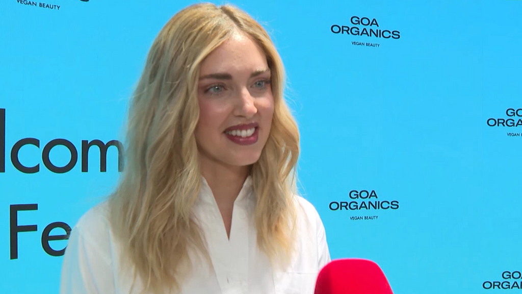 Chiara Ferragni en su presentación de Madrid