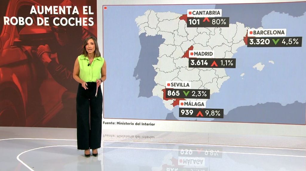 Crece el robo de coches en España