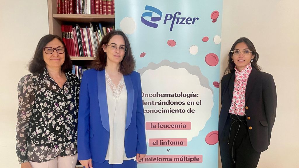 Maite Hernández, María Jesús Blanchard y Raquel de Paz durante el seminario de Pfizer