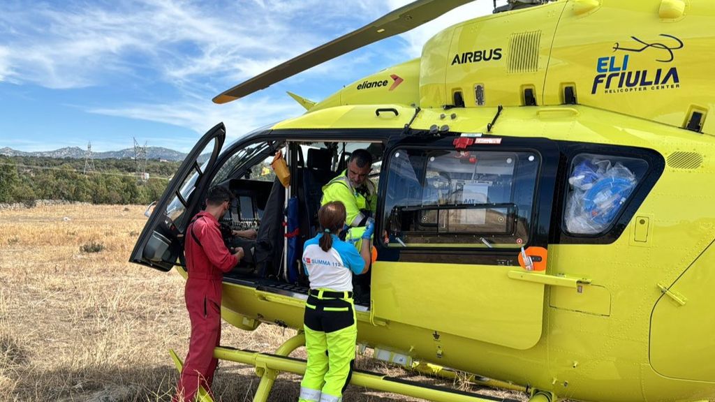 Un helicóptero de Emergencias Madrid