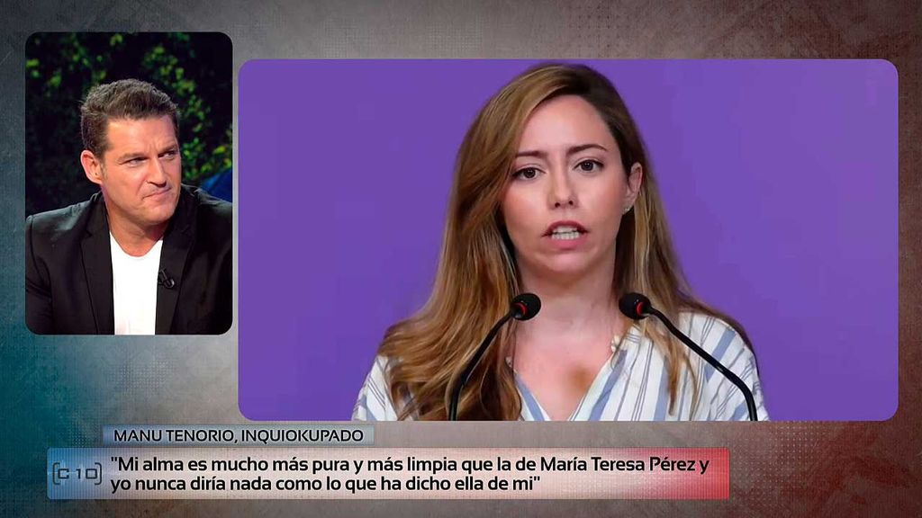 Manu Tenorio envía un mensaje María Teresa Pérez, portavoz de Podemos