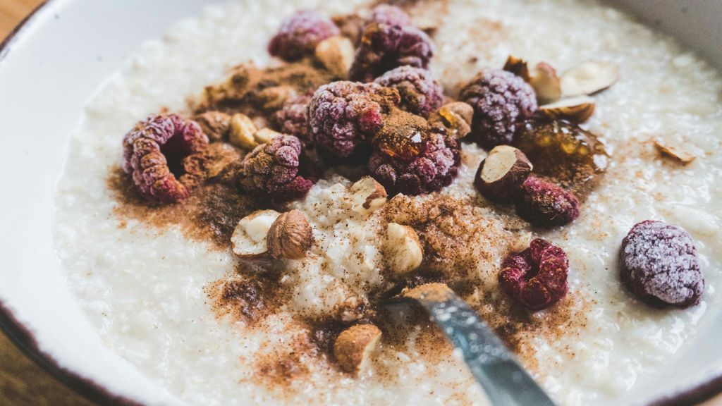 Un ejemplo de desayuno con avena