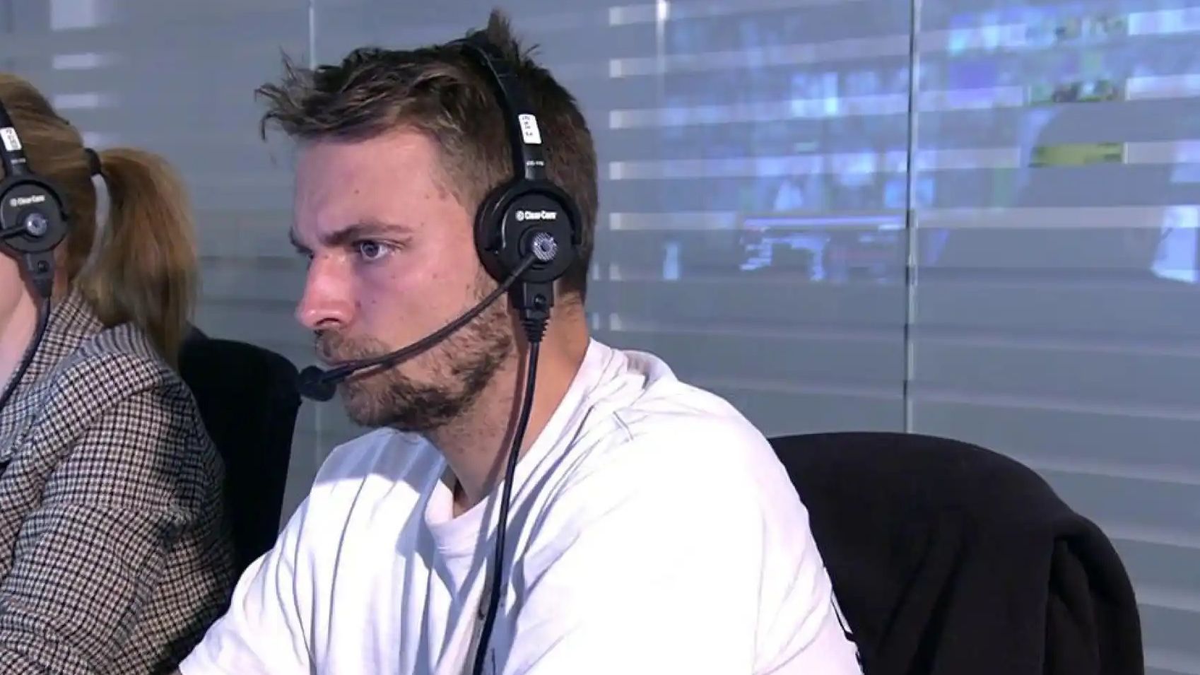 José María Almoguera trabajando en Telecinco