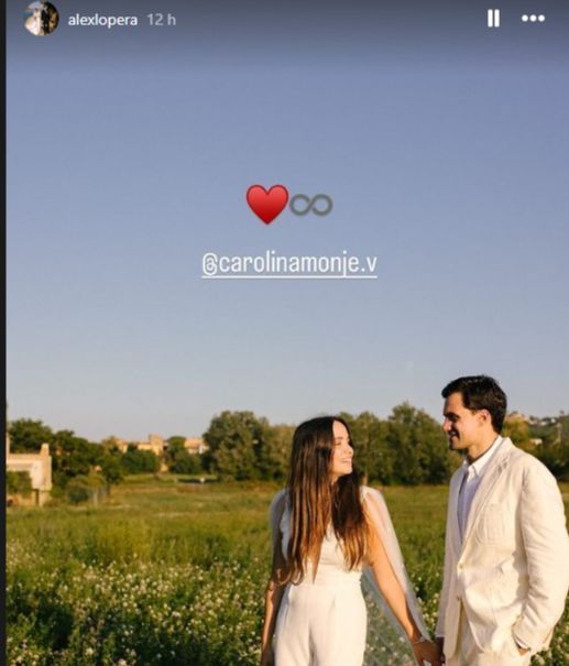 Historia de Instagram de Álex Lopera