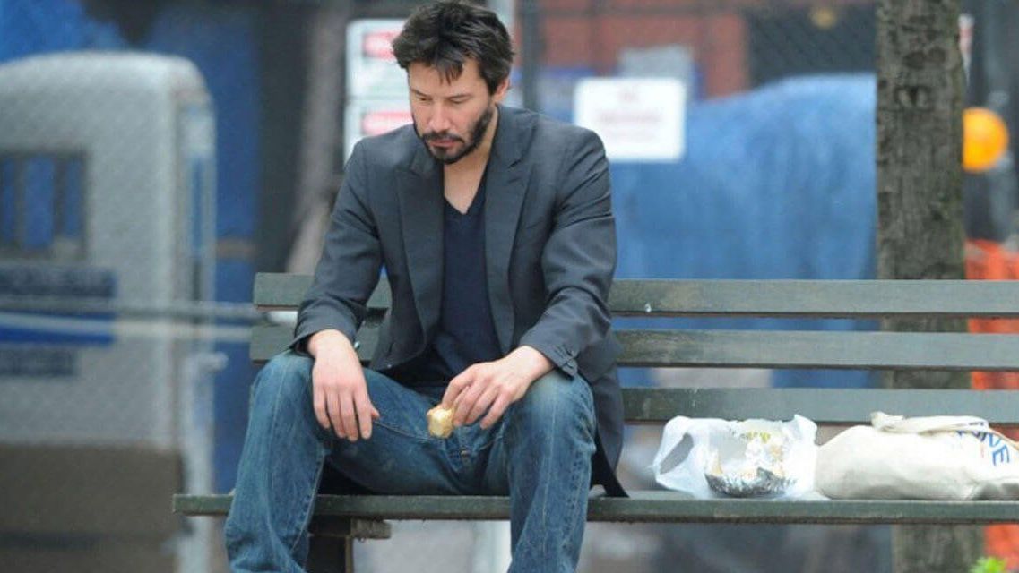 Imagen popularizada como Sad Keanu (Instagram)