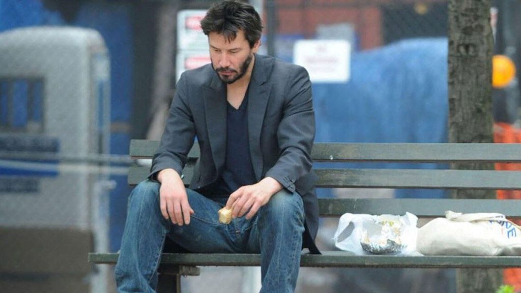 Imagen popularizada como Sad Keanu (Instagram)