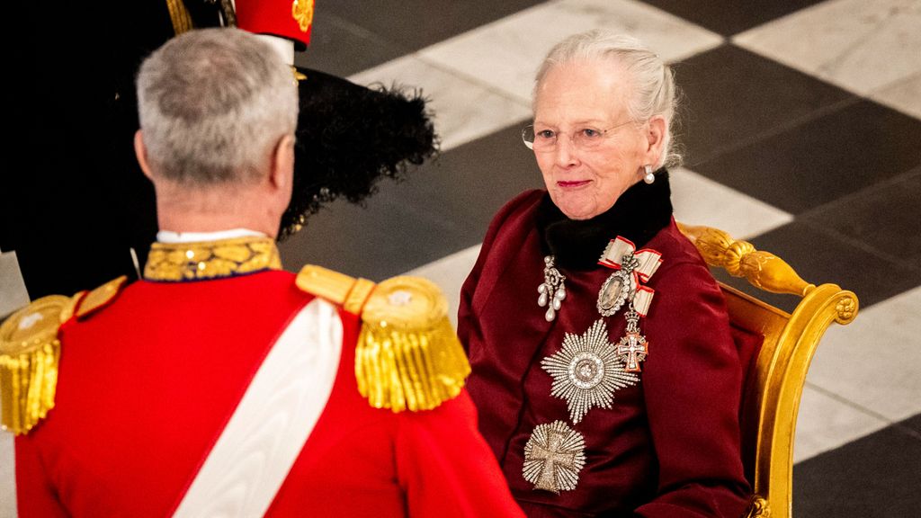 La reina Margarita de Dinamarca durante una de sus últimas apariciones públicas antes de abdicar