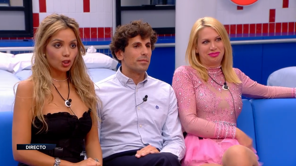 Daniela, Óscar y Vanessa en la casa secreta de 'Gran Hermano'