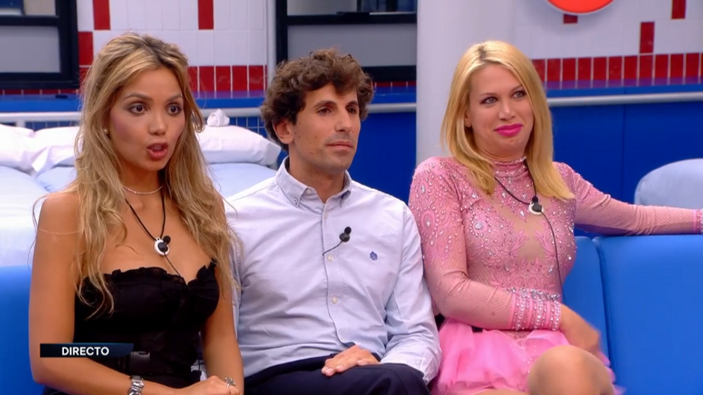 Daniela, Óscar y Vanessa en la casa secreta de 'Gran Hermano'