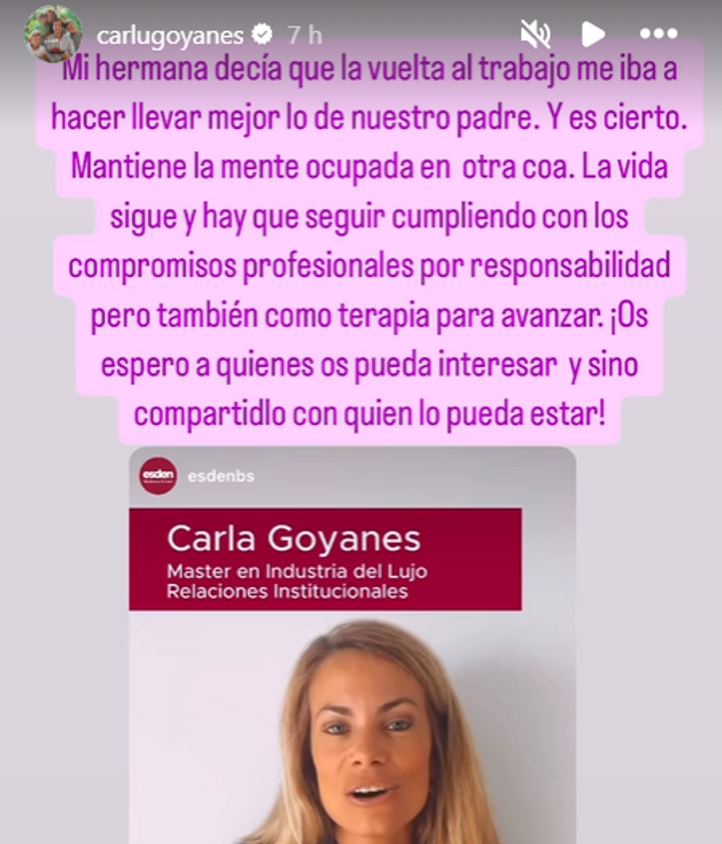 El consejo de Caritina a Carla Goyanes