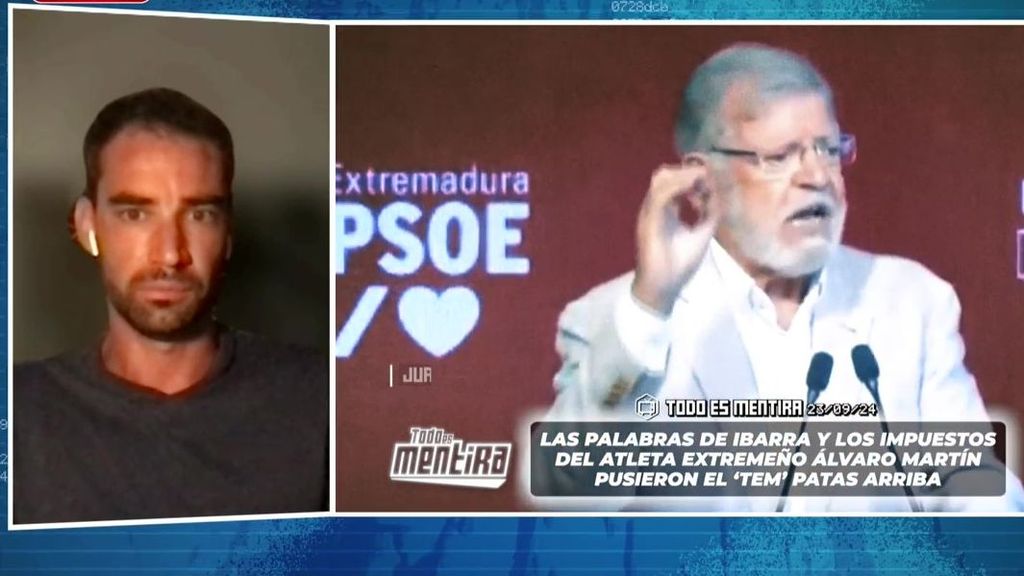 Álvaro Martín, tras la acusación de Ibarra de no pagar impuestos en Extremadura: "No sé qué quiere conseguir"