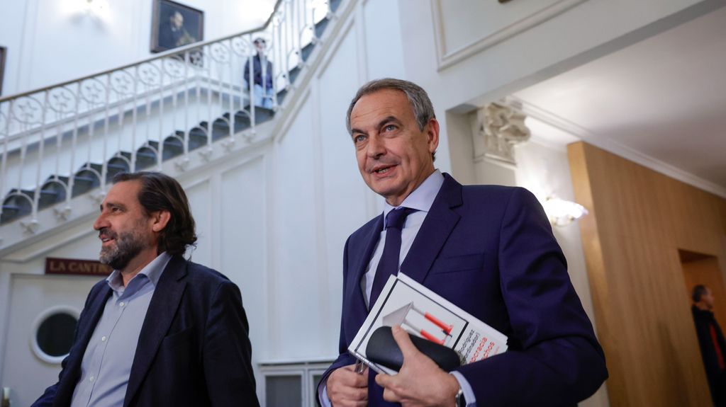 José Luis Rodríguez Zapatero en la presentación del libro 'La democracia y sus derechos'