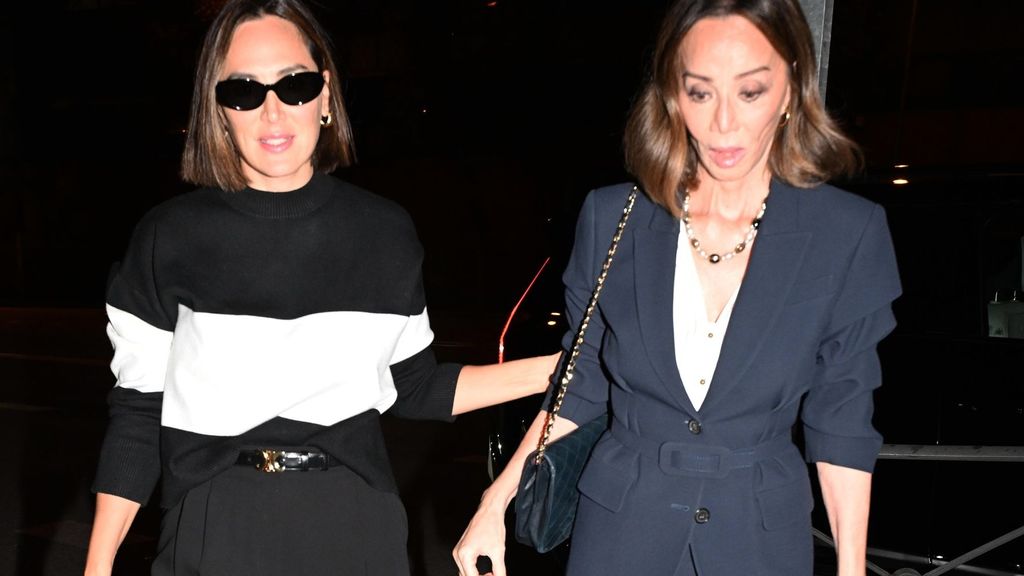 Tamara Falcó e Isabel Preysler, en el funeral de Caritina y Carlos Goyanes